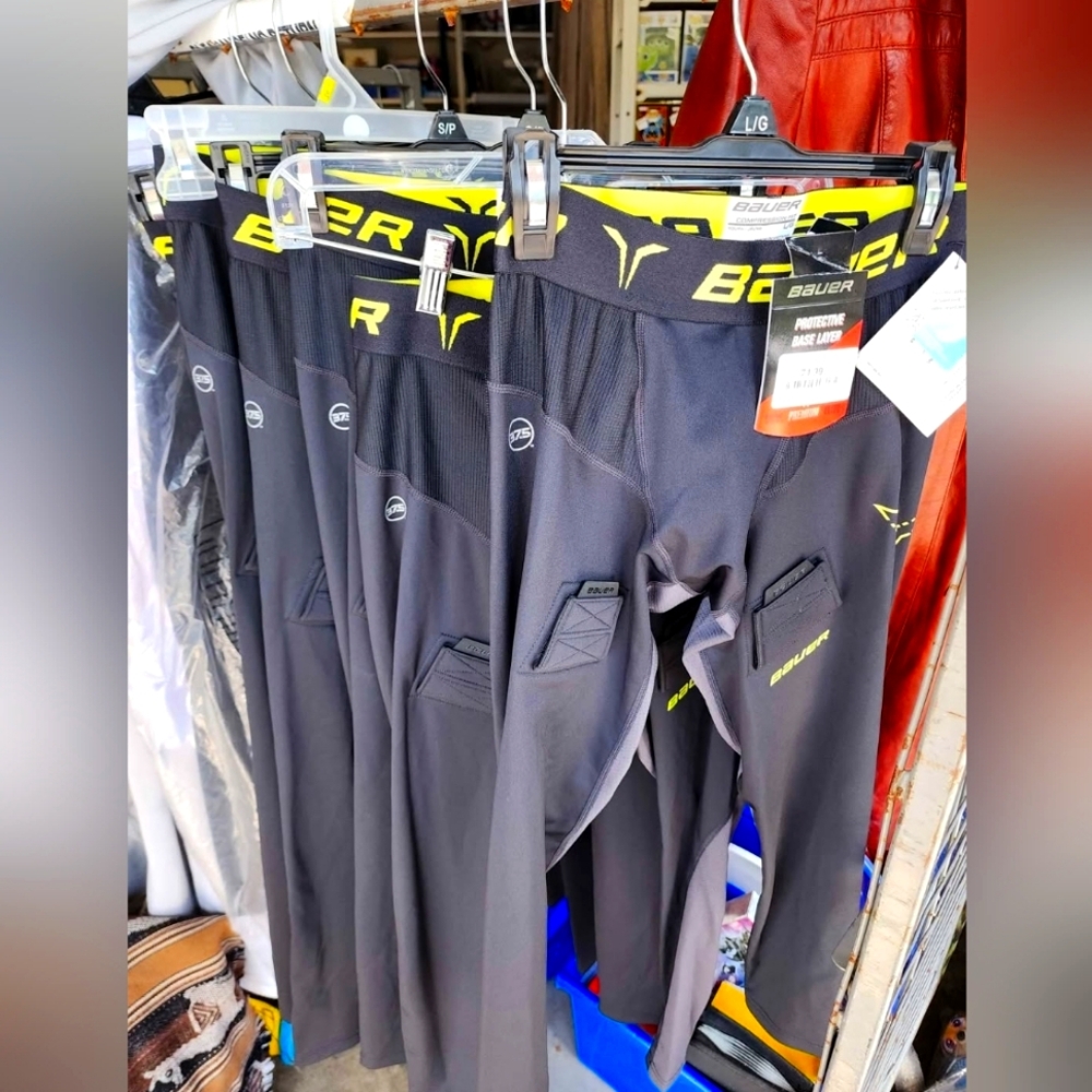 NEW Bauer Compression Protective Base Layer Hockey Sports Pants